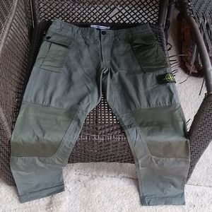Olive Stone Island cargo pants